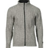 braided wool sweater - Norwegian design - Gray
