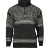 Norwegian wool sweater traditional design